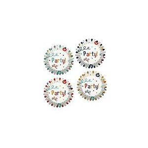 Birkmann Lot de 100 mini moules en papier Happy Birthday