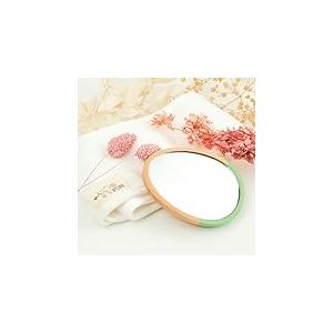 Feel Natural - Miroir de Poche Compact avec Effet Grossissant - Accessoires de Maquillage - Id&eacute;e Cadeau pour Femme - Cadre et Dos en Bambou Naturel et El&eacute;gant