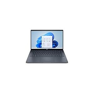 HP PAVILION x360 14-ek0000sf PC Ultraportable Convertible et Tactile 14" FHD (Intel Core i3-1215U, RAM 8 Go, SSD 512 Go, AZERTY, Windows 11 Famille) Bleu Espace, Noir