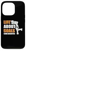 La Vie est Une Question de But et Aide Le Joueur de Hockey sur Glace Coque pour iPhone 13 Pro