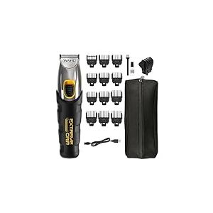Wahl Extreme Grip Tondeuse à barbe, tondeuse à barbe pour homme, tondeuse sans fil, kit de soins pour hommes, soins de la barbe pour hommes, lames de coupe de précision