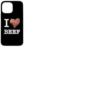 Amateurs de bœuf : "I Love Beef"_texte blanc Coque pour iPhone 13 Pro Max