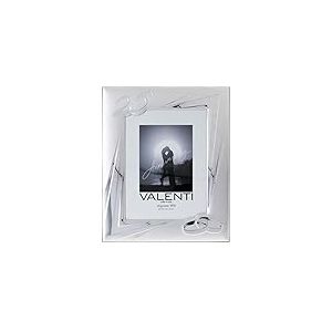 Valenti&Co – Cadre photo en argent 18 x 24 cm, idéal comme cadeau pour mariage d'argent, 25 ans de mariage pour le 25 ans de famille ou la mère et le papa.