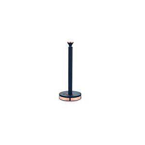 TOWER T826133MNB Cavaletto Support pour Rouleau de Cuisine Bleu Nuit avec Accents Or Rose