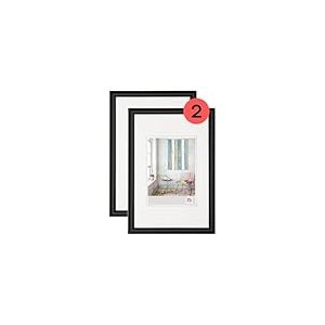 walther design Trendstyle KP040BD Lot de 2 Cadres Photo, 30 x 40 cm, Noir