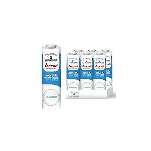 Granarolo, Accadì Lait UHT 1 L, 6 boîtes de Lait 100% Italien sans lactose avec seulement 1% de matière grasse, non pesant et Idéal à tout moment de la journée, riche en calcium