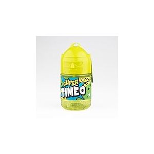 Bouteille personnalis&eacute;e pour enfant, gourde d'eau avec paille - Super Tim&eacute;o