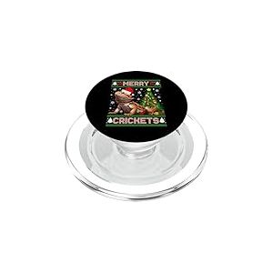 Merry Crickets Pyjama de No&euml;l Motif Dragon Barbu PopSockets PopGrip pour MagSafe