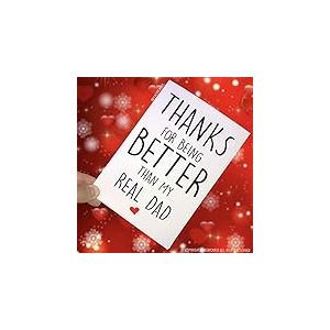 Father's Day Carte , Beau-Père Cartes, Grâce pour Being Better Than Mon Véritable Papa, Best Beau-Père Carte, Love Beau-Père, Anniversaire Cartes, Noël PC125