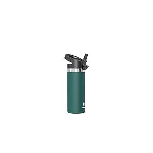 Super Sparrow Gourde Enfant Isotherme - 500ml - Paille Bouche Large Bouteille - sans BPA - SwivelSip Gourdes INOX - pour Sport, Voyages, L'école