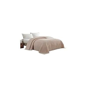 Beatrice Home Fashions Couvre-lit en Chenille, Rose poudré, lit Double