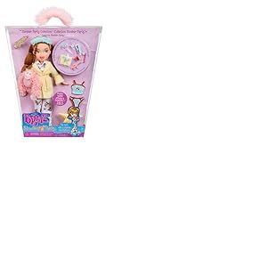 Bratz Slumber Party - Meygan Poupée Mannequin - avec 2 Pyjamas, Peluche et Accessoires - Convient aux Enfants et aux Collectionneurs