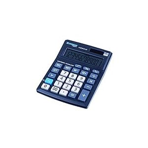 Calculatrice de Bureau Donau Tech Office K-DT5121-01 / Affichage 12 Chiffres/Dimensions : 137 x 101 x 30 mm/Couleur : Noir/Calculatrice Solaire Double Alimentation - Fonctionnement sur Batterie