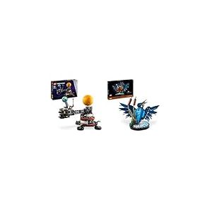 LEGO Technic La Planète Terre et la Lune en Orbite, Jouet de Construction Créatif & Icons Le Martin-pêcheur, Kit de Maquette pour Adultes Amoureux des Oiseaux et de l'Ornithologie, Idée Cadeau