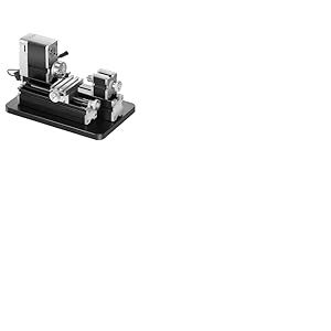 VEVOR Mini Tour &agrave; M&eacute;taux Didactique 70 x 130 mm 20000 tr/min 36 W Moteur Haute Puissance, Mandrin &agrave; 3 M&acirc;choires, Tour &agrave; M&eacute;taux Compact avec Protection pour Usinage Traitement de Pi&egrave;ces de Pr&eacute;cision