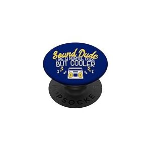 Ingénieur Audio Amusant Cool Sound Dude PopSockets PopGrip Adhésif
