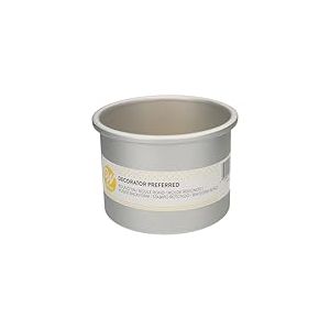 Wilton Decorator Preferred Moule à Gâteau Ronde Ø CM 12,5 x 10 H, Moule Professionnel Extra Profond, Matériau: Aluminium Anodisé Résiste, Gris