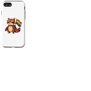 Lunettes de soleil raton laveur Cute Gay Pride LGBT - Cape Rainbow Flag Coque pour iPhone SE (2020) / 7 / 8