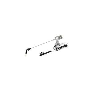 Dynavox Balai de Nettoyage Autocollant en Aluminium avec brosses en Poils de chèvre réglables en Hauteur et Brosse à Aiguille Incluse