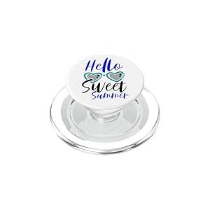 Hello Sweet Summer Heart Lunettes de Soleil Fun Summer PopSockets PopGrip pour MagSafe