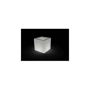 Kloris Porte-Savon Cube ELLENICO 45 Neutre éclairé avec câble électrique et Douille E27 polyéthylène 45 x 45 cm Hauteur 45 cm Profondeur Compartiment 15 cm