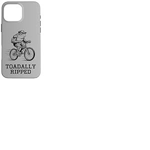 Toadally Ripped Frog Dr&ocirc;le Gym Entra&icirc;nement Bodybuilding Cyclisme Coque pour iPhone 16 Pro Max