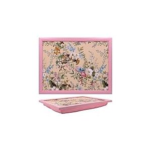 Lesser & Pavey William Kilburn Plateau pour Ordinateur Portable avec Coussin rembourré pour Boissons, Nourriture, Petit déjeuner et Ordinateur Portable Design Charmant pour la Maison et Le Bureau