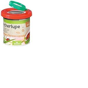 Moses. Loupe Originale - Expedition Nature - Gobelet avec Couvercle loupe pour 2X et 4X - Loupe loupe pour Observation des Insectes ou des Feuilles - Double gobelet grossissant pour Enfants