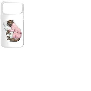 Adorable Chien Bullmastiff endormi en Pyjama Art du Coucher Coque pour iPhone 17 Pro Max