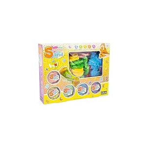 Nice Group Spongy Sand ABC 91003 Lot de 5 pots de sable colorés et lettres d'alphabet Multicolore Taille unique