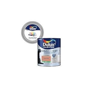 Ma Couleur Sur-Mesure par Dulux Valentine &ndash; Peinture Int&eacute;rieure Murs, Plafonds, Boiseries - Palette Jeu, Cuisine & Bain Satin, Cuivre Rose, 0,75 L