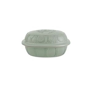 Römertopf Cocotte 40 ans JUBILÄUM verte pour 6 personnes – Cocotte de 3,5 l avec couvercle en céramique – Pour mijoter, rôtir et cuire à la vapeur – Passe au four