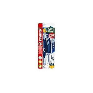 STABILO - EASYbirdy 3D DreamWorld, Stylo Enfant, 1 Stylo, Plume A pour Débutant, Gaucher Bleu