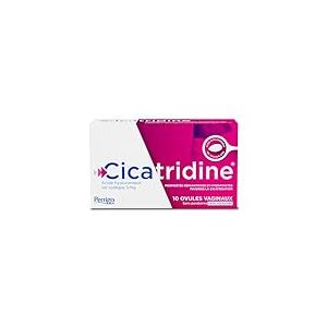 Cicatridine &ndash; Ovules vaginaux - favorise la Cicatrisation de la zone intime vulvo vaginale &ndash; s&eacute;cheresse intime - Acide Hyaluronique Sel Sodique 5mg - Dispositif m&eacute;dical - 10 ovules