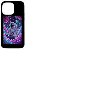 Galactic Groove DJ's Space Adventure Astronaute Moon Music Coque pour iPhone 14 Pro Max