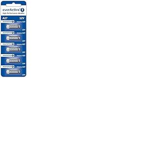 everaActive A27 12 V piles alcalines 27 A LR27 A MN27 L828 (1 carte blister) - 5 pièces