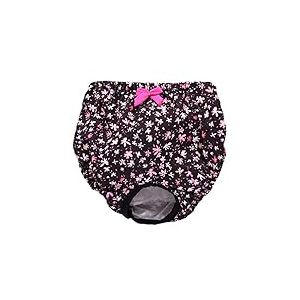 CROCI Culotte Hygi&eacute;nique pour Chien Rose Rouches S 25/30 cm