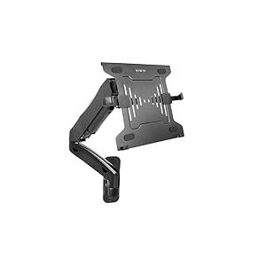 VIVO MOUNT-V001GL Support Mural à Bras étendu pneumatique réglable en Hauteur pour Ordinateur Portable, Plateau articulé pour Ordinateur Portable de 10 à 15,6", Noir