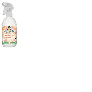 Paulette - Mousse de Vaisselle Rose - Liquide Vaisselle en Spray Ecocert - Fabriqué en France - 500 ml