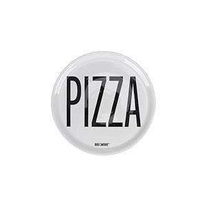 Villa d'Este Home Tivoli 1996 Bigismore Lot de 4 assiettes à pizza en porcelaine Ø 33 cm, fabriqué en Italie,