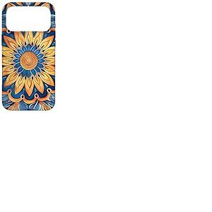 Mandala esth&eacute;tique, Orange et Bleu Pastel, Mandala Coque pour iPhone 17 Pro Max