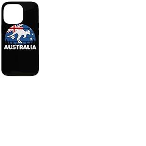 Drapeau Patriotique Australien Kangourou Australien Coque pour iPhone 13 Pro