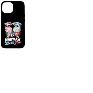 Ours Rose ou Bleu Mawmaw Loves You Sexe Reveal Coque pour iPhone 15