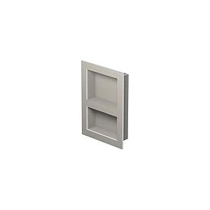 LUX ELEMENTS Niche prêt à carreler, dimensions 55,9 x 40,6 x 8,9 cm, RELAX-NI L LREL8202, gris