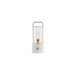 Idena 50126 - Lanterne de camping LED en blanc, lampe pour l'intérieur et l'extérieur, rechargeable et dimmable, env. 35 cm, lampe portable