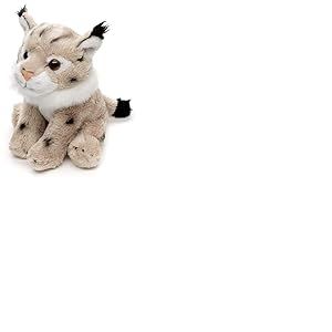 Uni-Toys - Peluche de Lynx - 13 cm (Longueur) - Peluche Chat - Doudou