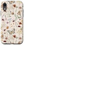Fleur sauvage papillon amoureux fleur d'été Coque pour iPhone XR