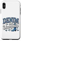 Denim et Diamants Africains Melanin Swag Cowgirls Western Coque pour iPhone XS Max