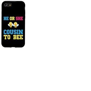 He Or She Cousin To Bee Baby Shower Party Révélation du sexe Coque pour iPhone SE (2020) / 7 / 8