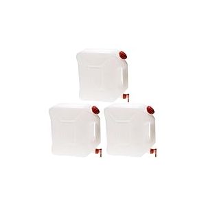 C.A.O. Jerrican Alimentaire 10l+Robinet Adulte Unisexe, Blanc (Lot de 3)
